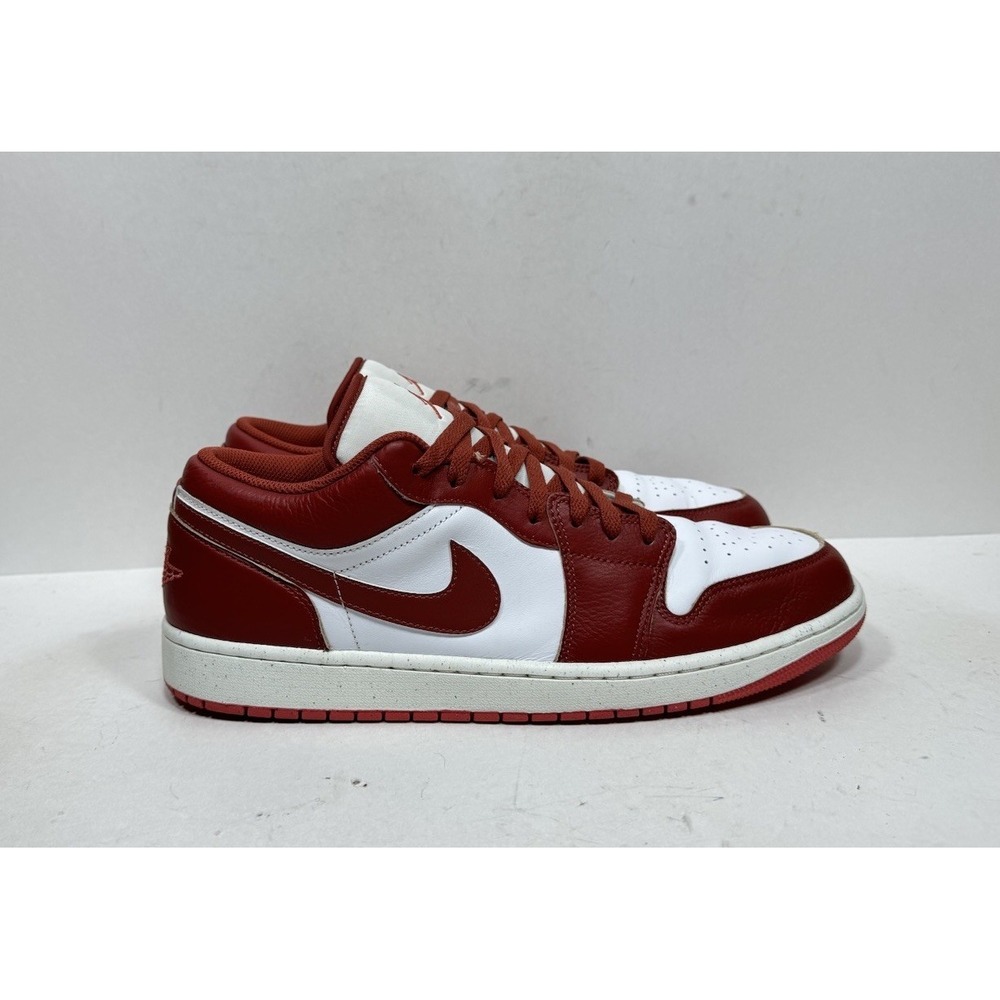 Nike Air Jordan 1 Low Shoes Dune Red White Lobster FJ3459-160 Men's Size 13